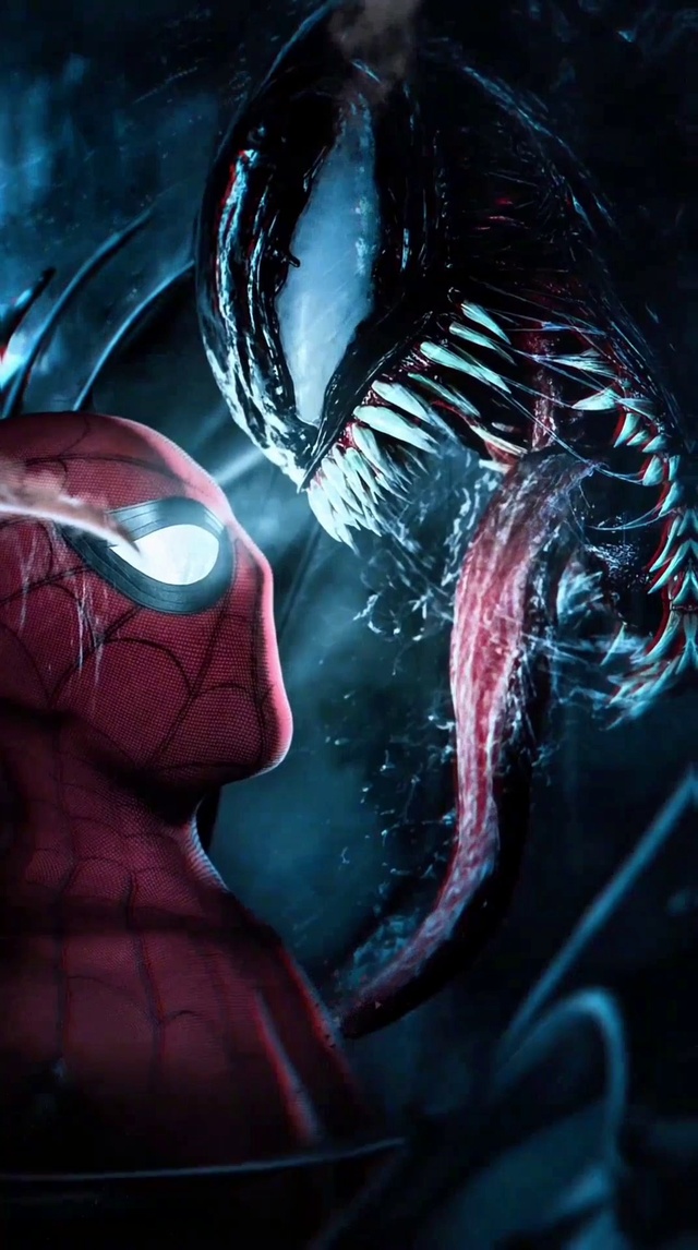 蜘蛛侠对视毒液