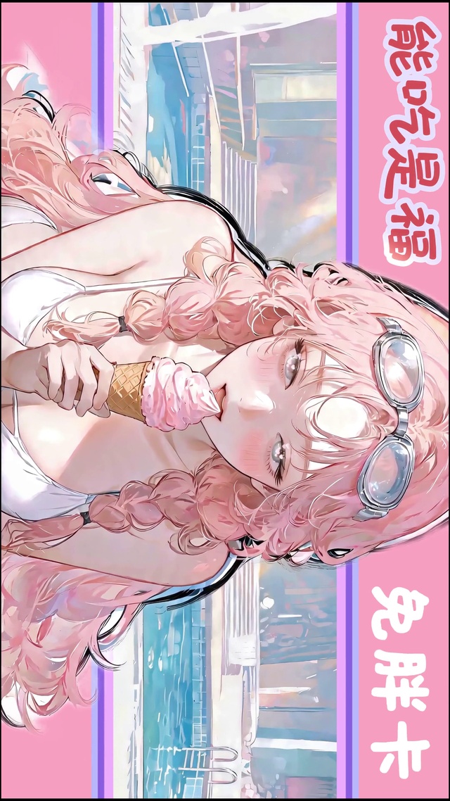 可爱冰淇淋女孩