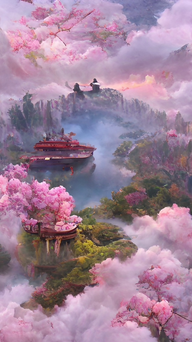 船过桃花坞，有人桃花换酒钱。