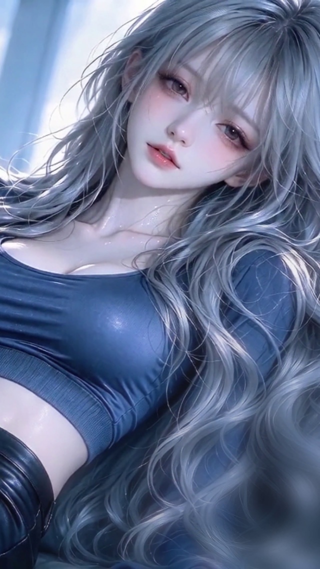 室内慵懒轻御少女