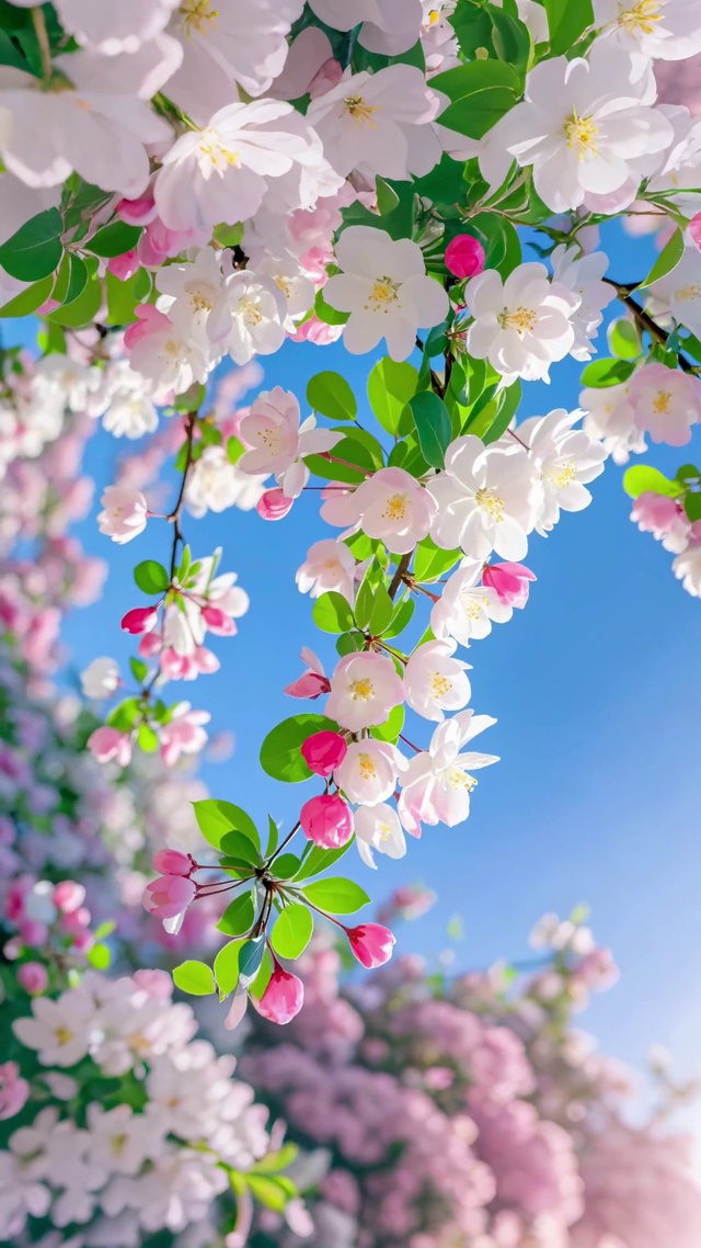 春日花满枝头（护眼）