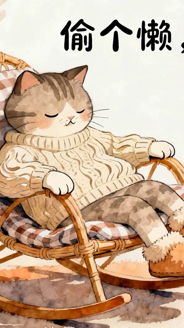 偷懒猫咪