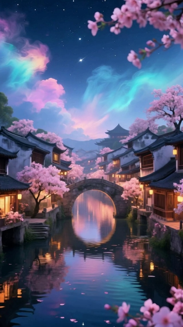 古风夜景