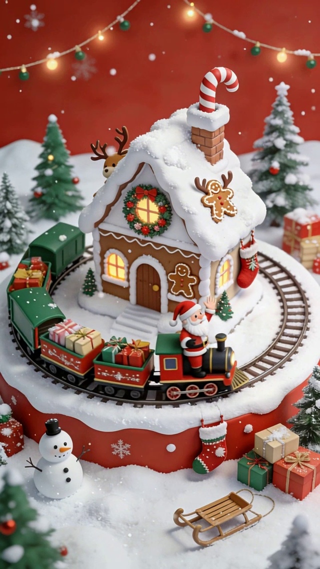 旋转的圣诞老人