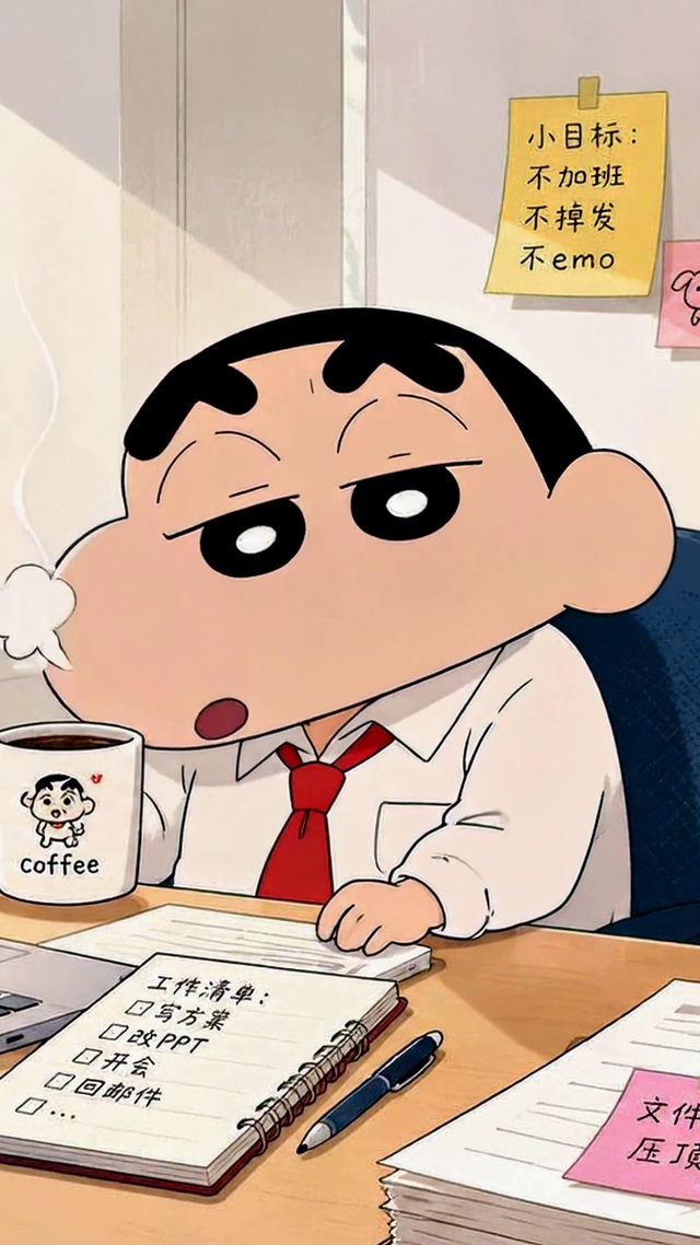 今日打工人蜡笔小新