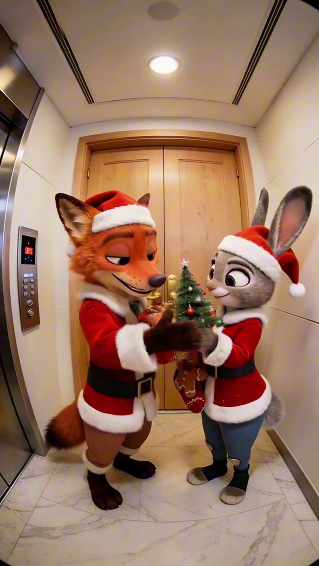 朱迪和尼克送圣诞礼物