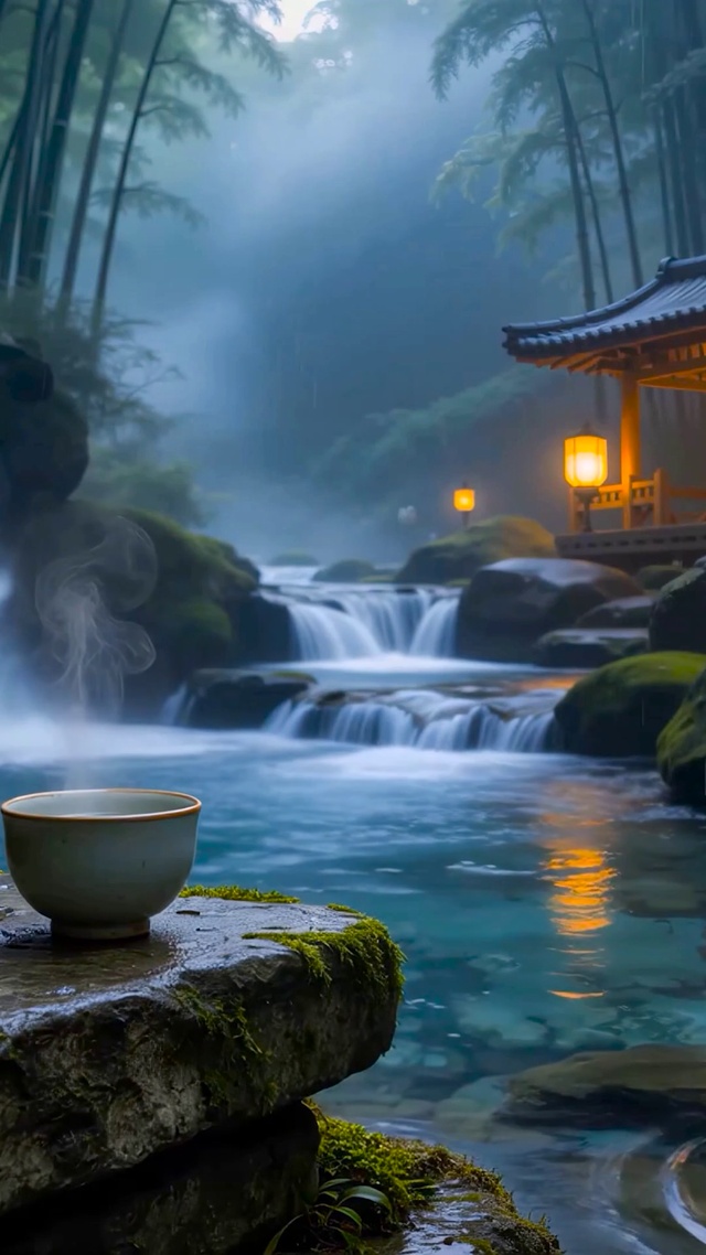 溪谷竹林