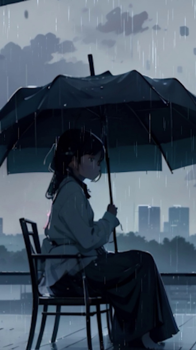 雨中女孩