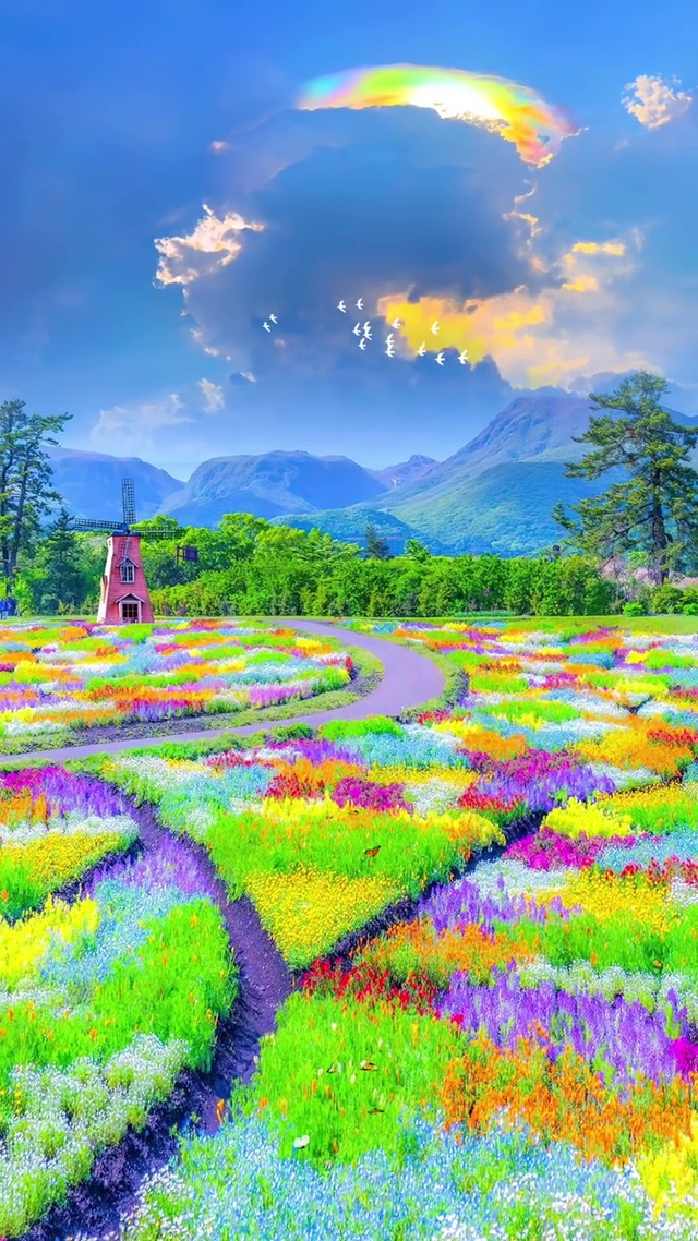浪漫的花海