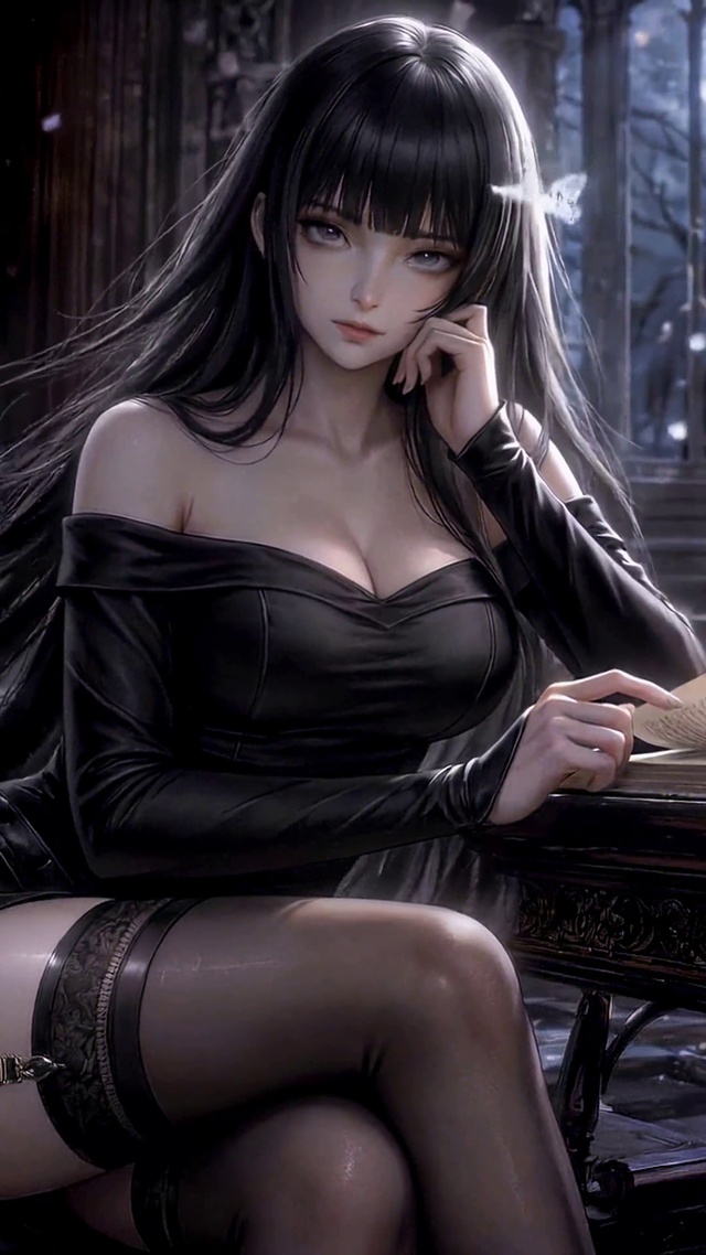 书香暗影少女