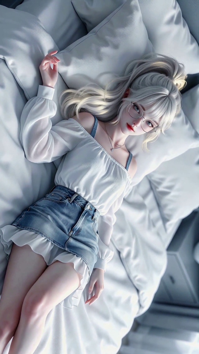 卧室清纯美少女