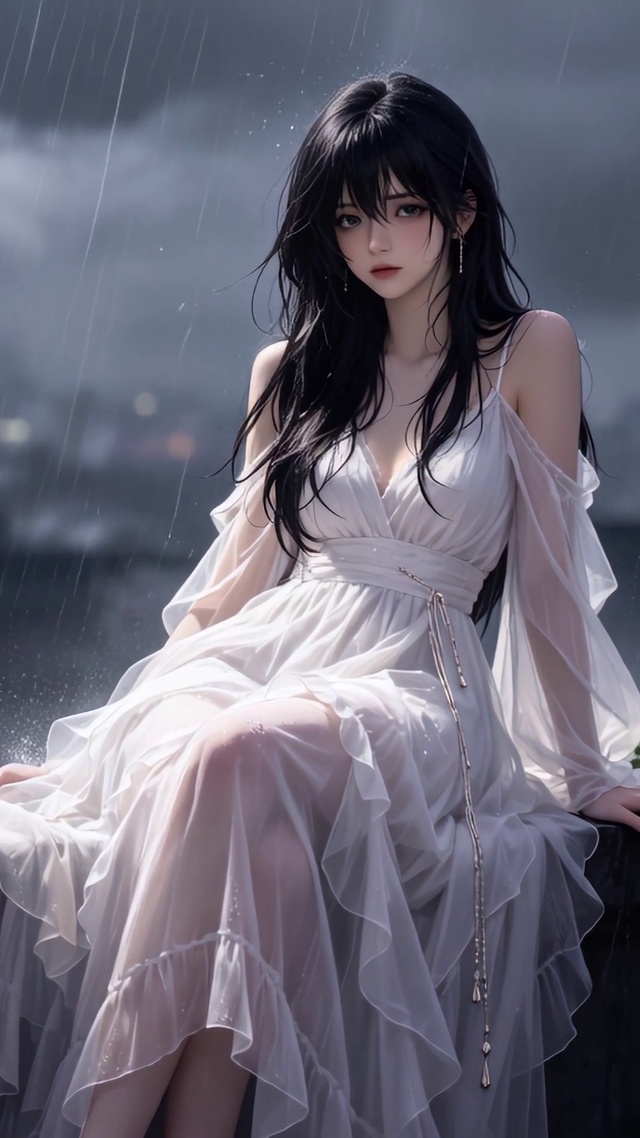 雨中少女