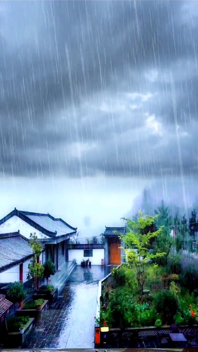 窗外细雨(风景手机动态壁纸) - 风景手机壁纸下载 - 元气壁纸