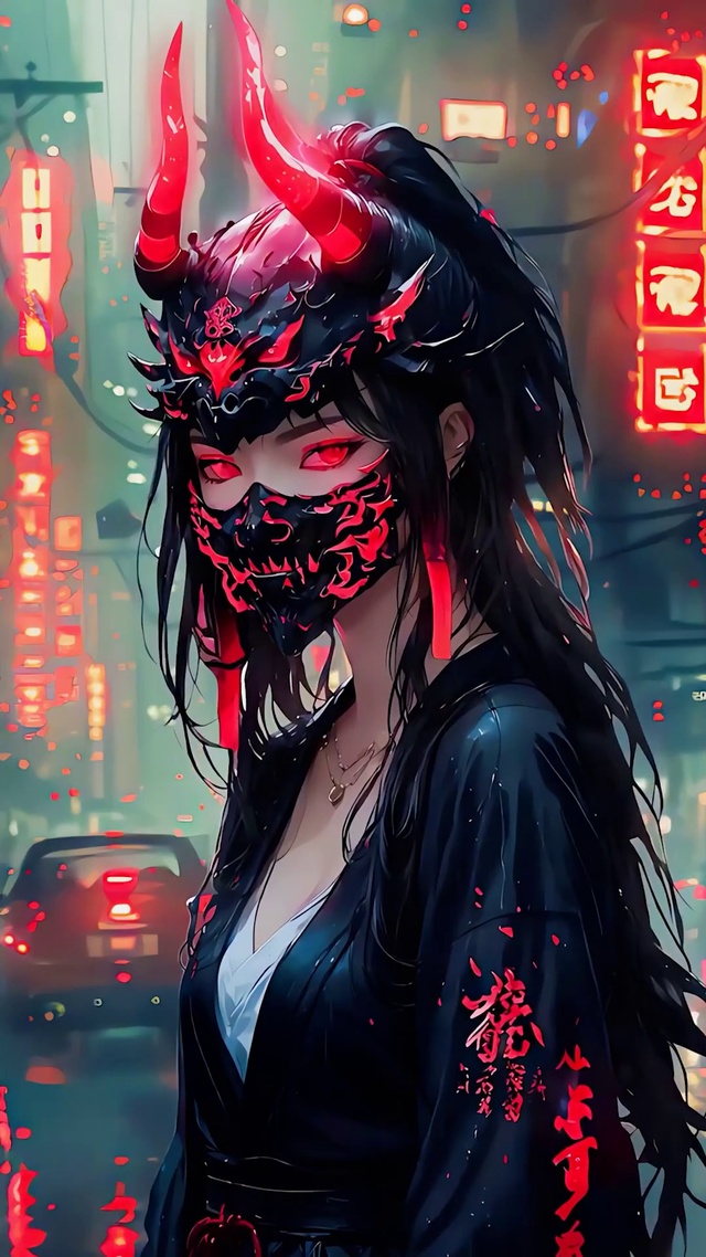 赛博朋克城市少女