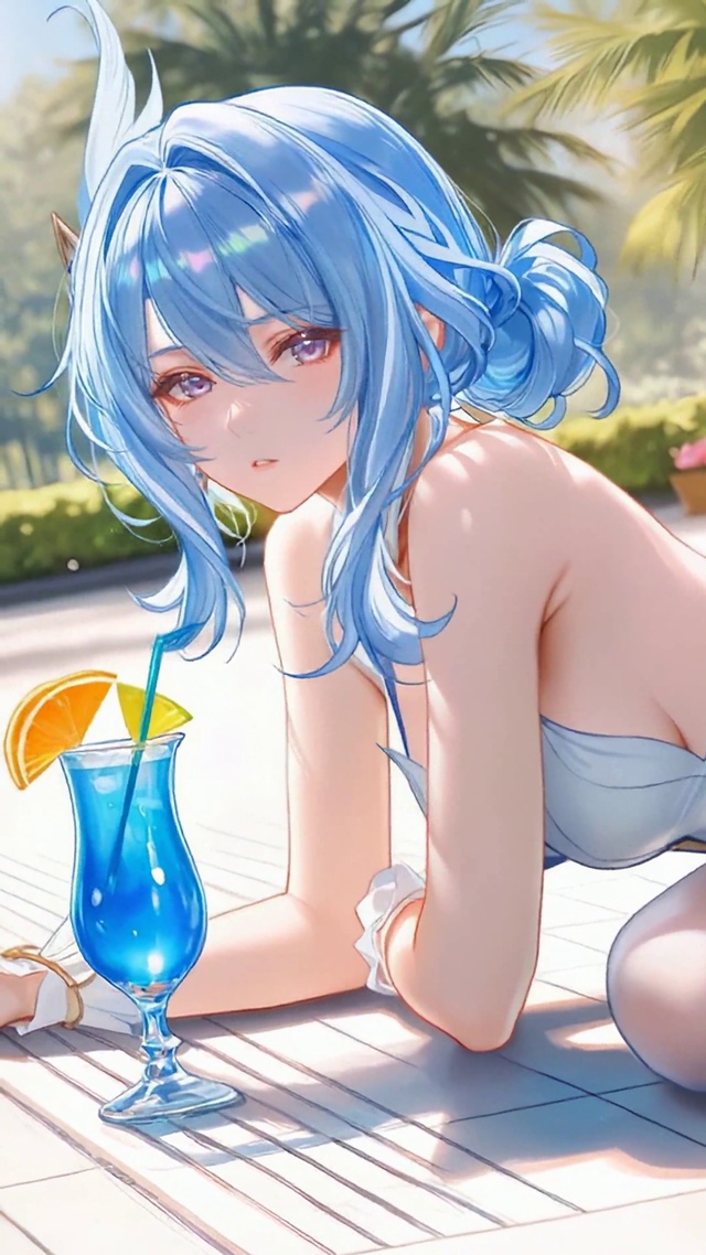 夏日泳池女孩-奥黛塔