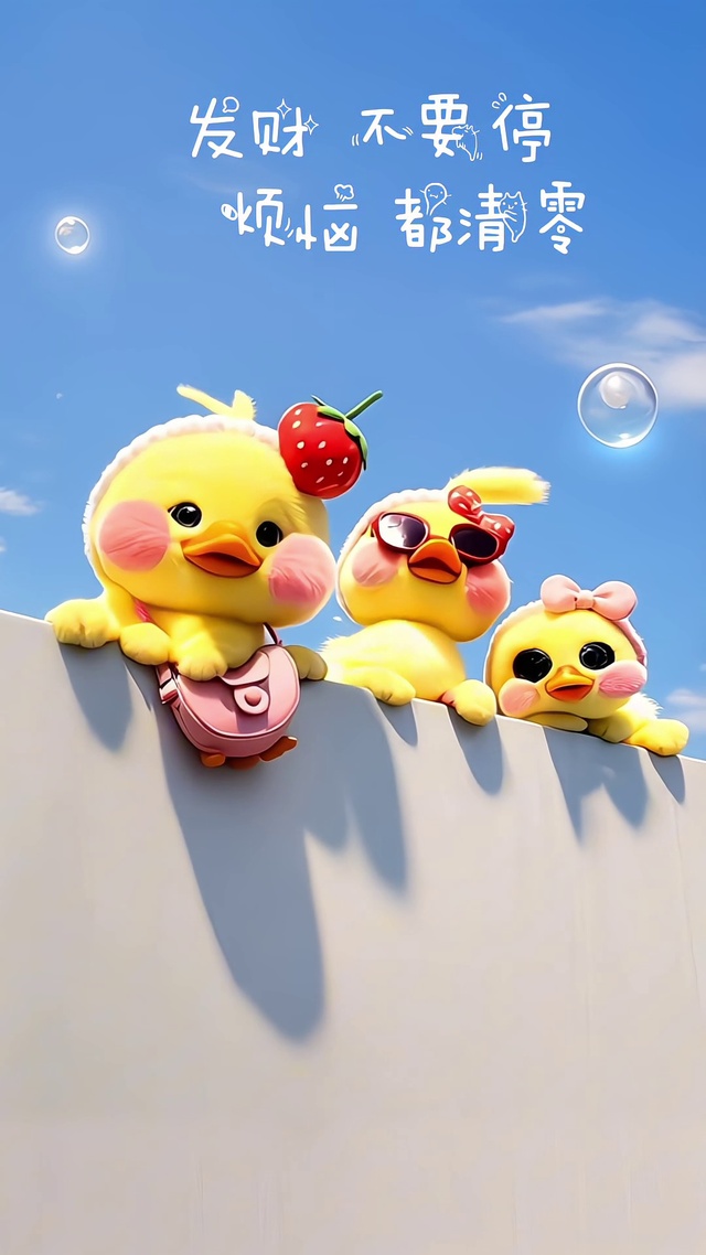 发财 不要停 烦恼 都清零