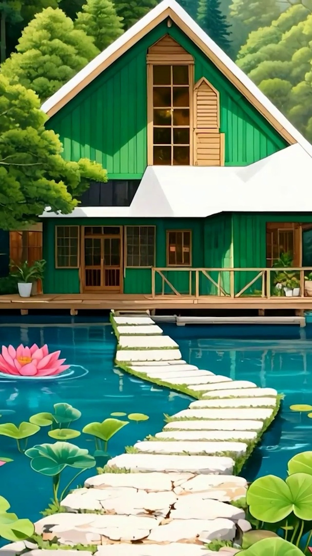 护眼绿景