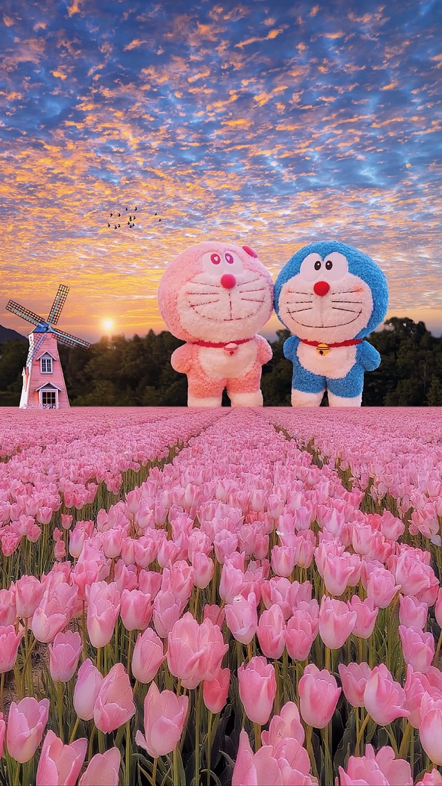 浪漫郁金香花海