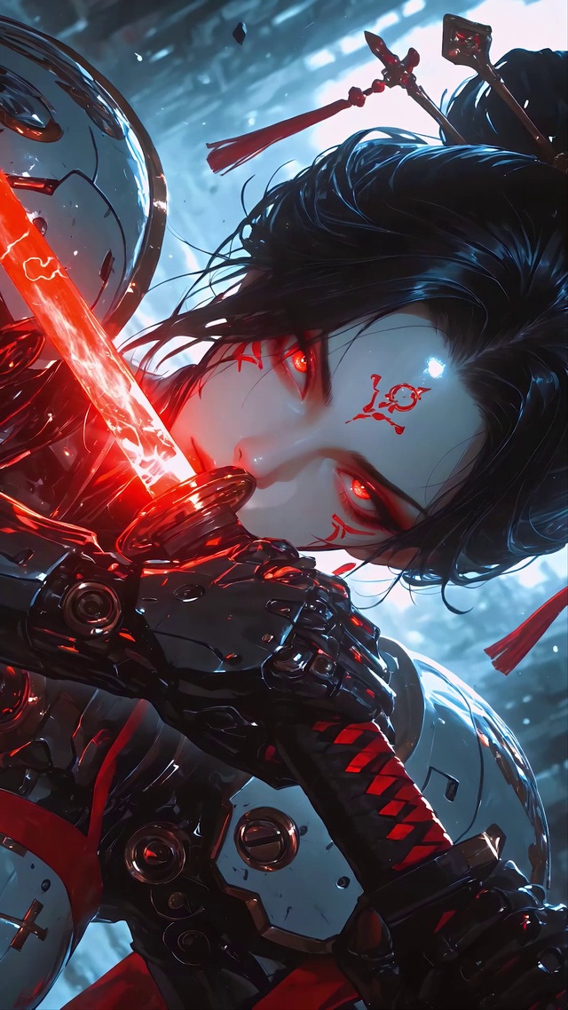 赛博女武士