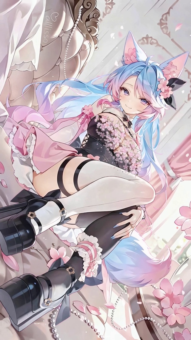 粉毛少女