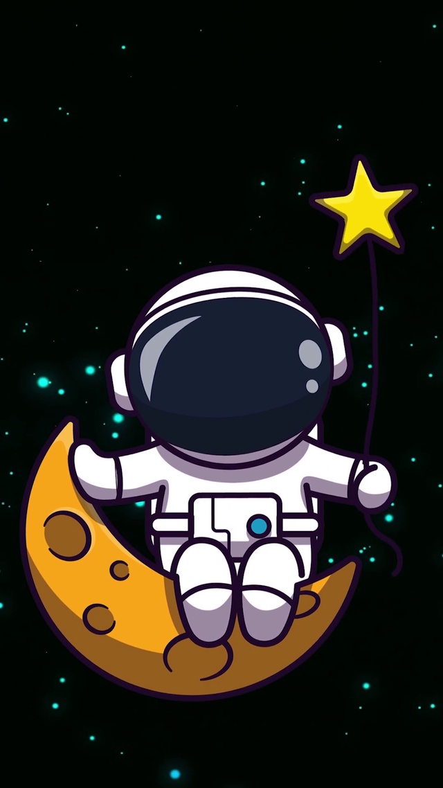 简约壁纸小小宇航员