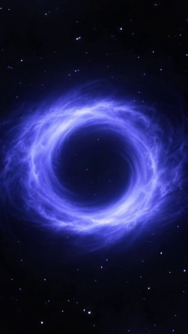 蓝色圆环星云