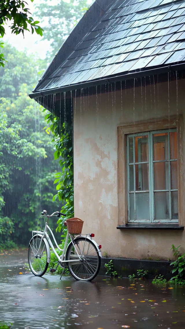 雨天自行车