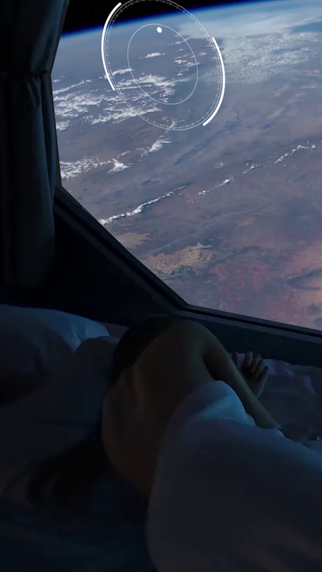 未来科幻窗外的星球