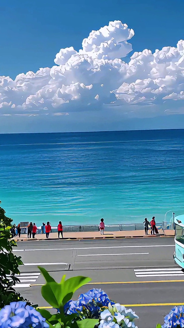 海边看海