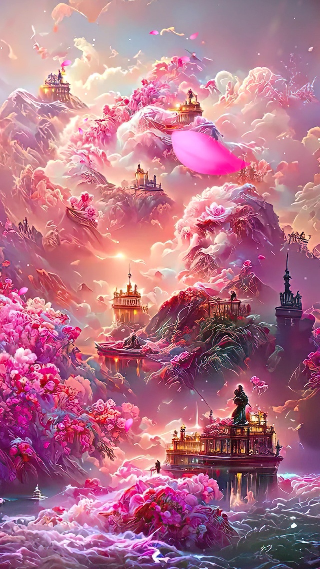 云上桃花仙境