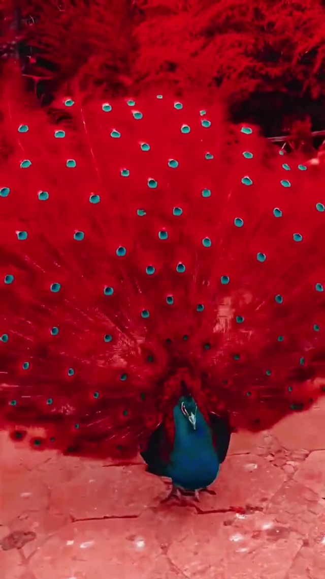 孔雀开屏 见者吉祥