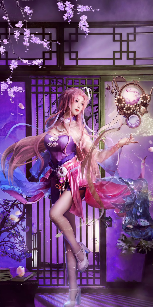 王者荣耀王昭君cosplay,动态壁纸，@走路摇zly