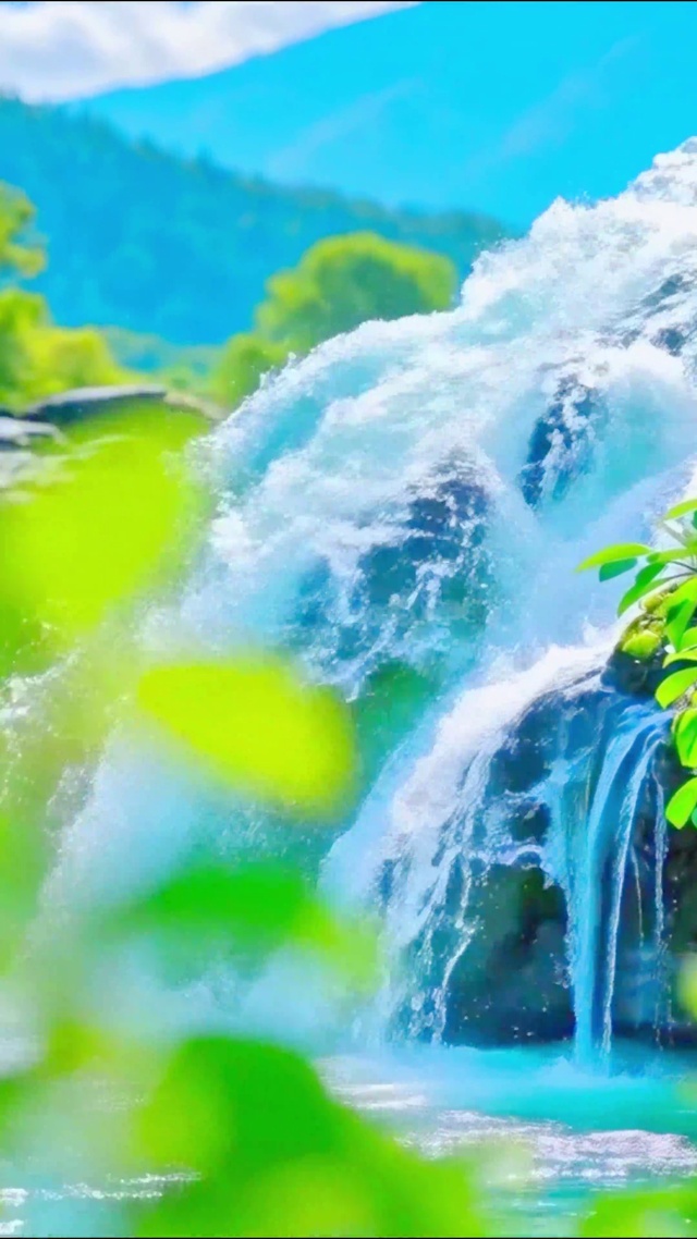 治愈山间小溪4K