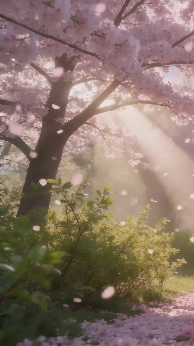 樱花树木