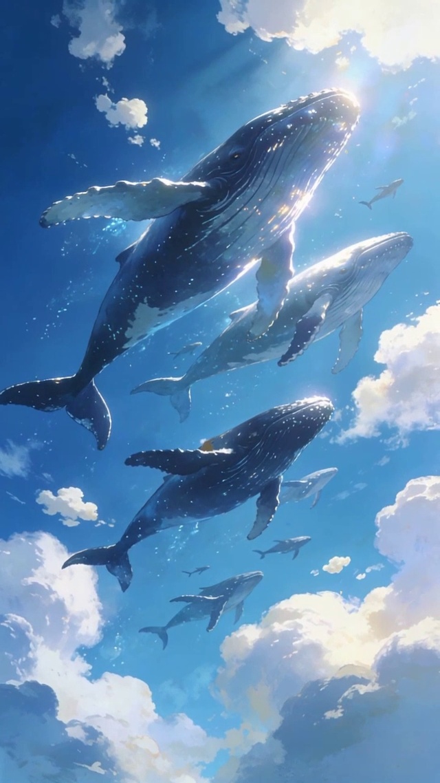 空中鲸鱼群