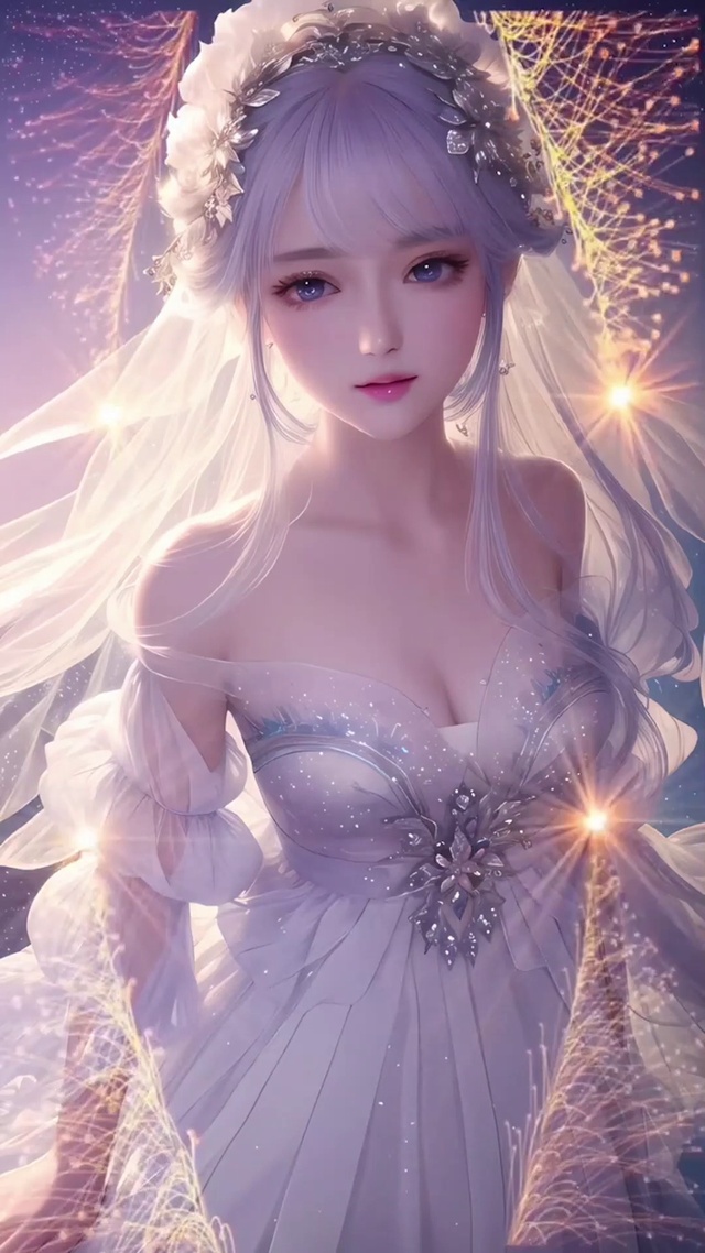 流光溢彩的女孩