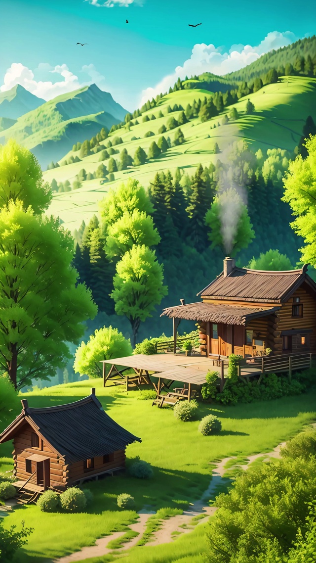 治愈山谷乡村木屋