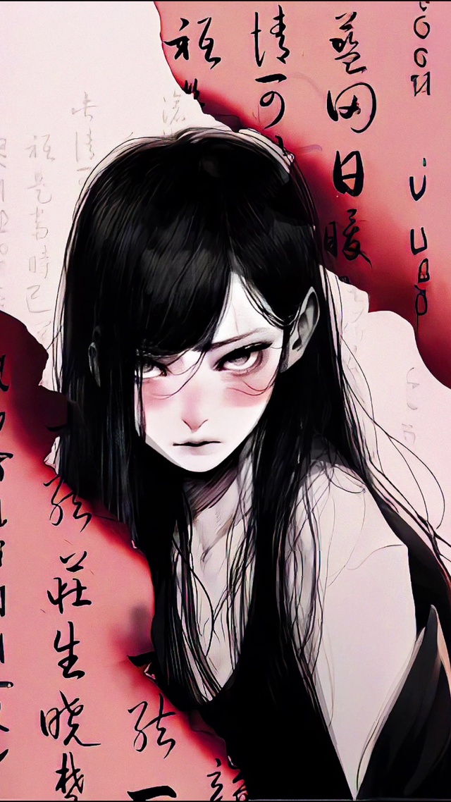 黑发少女（作者：千命门）