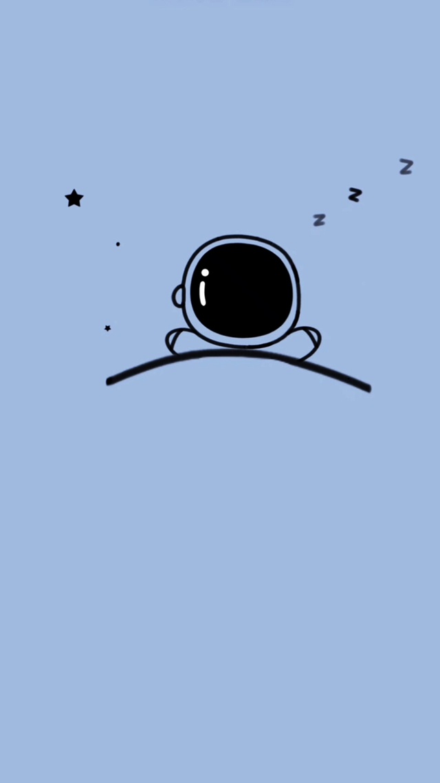 睡懒觉的太空人