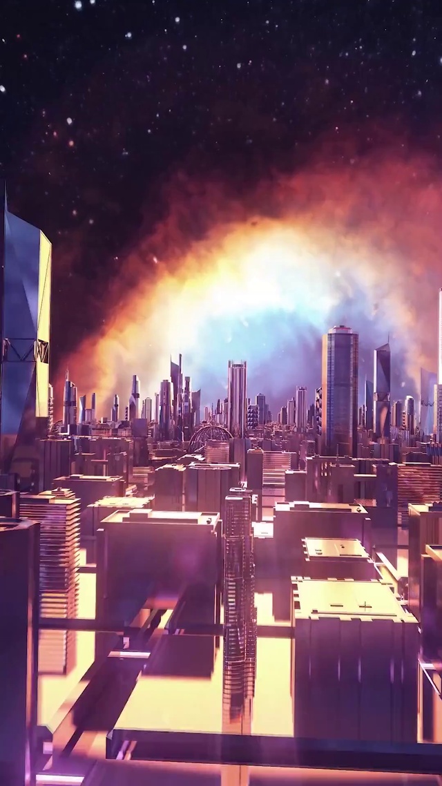 4k宇宙上的城市