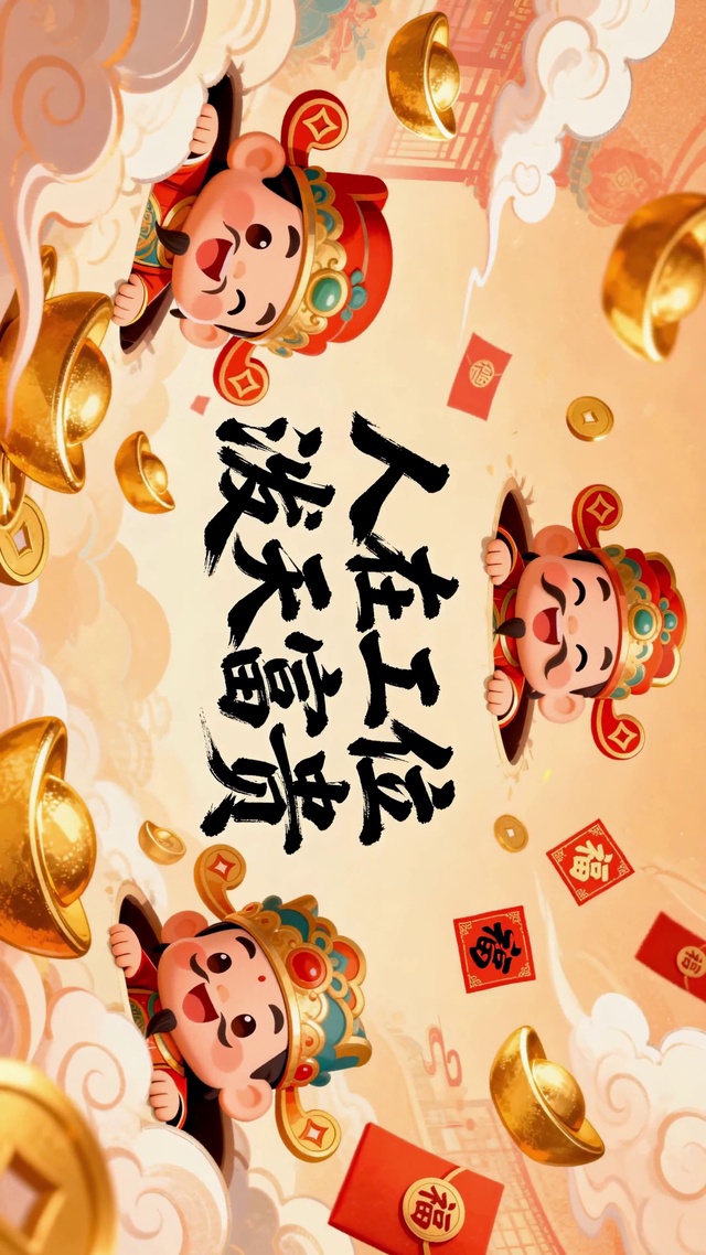 人在工位泼天富贵财神