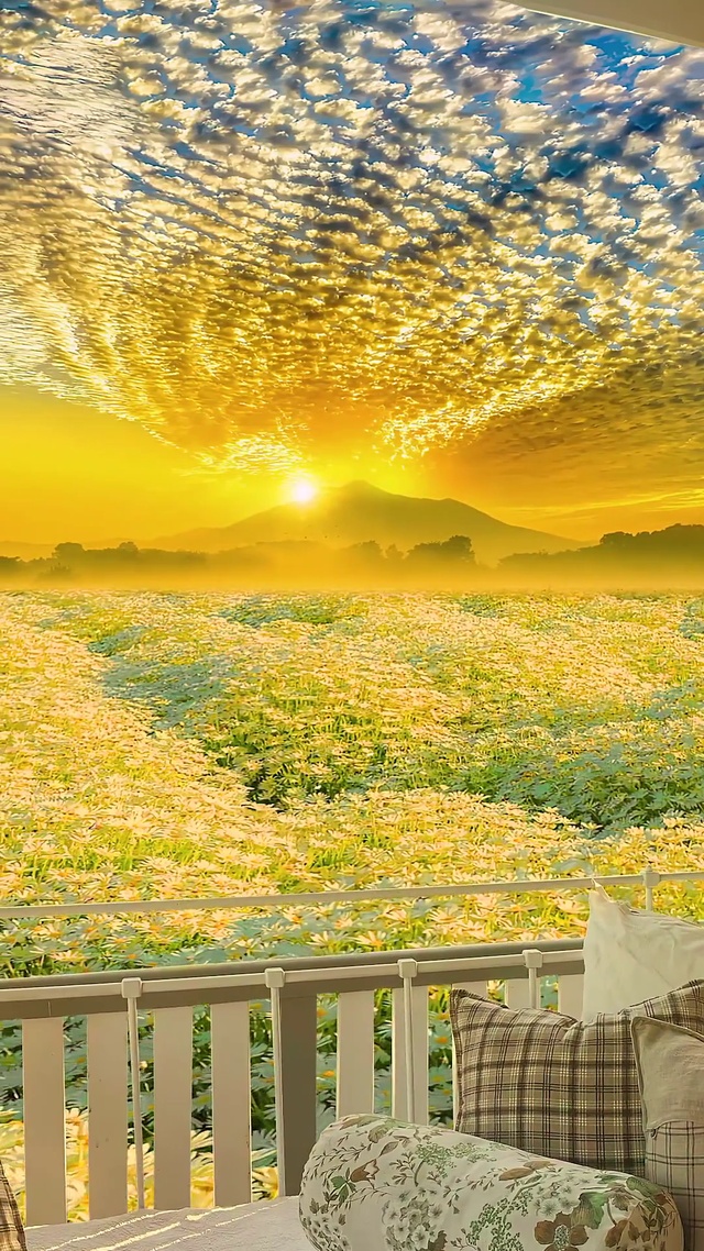 爆款大床小雏菊花海