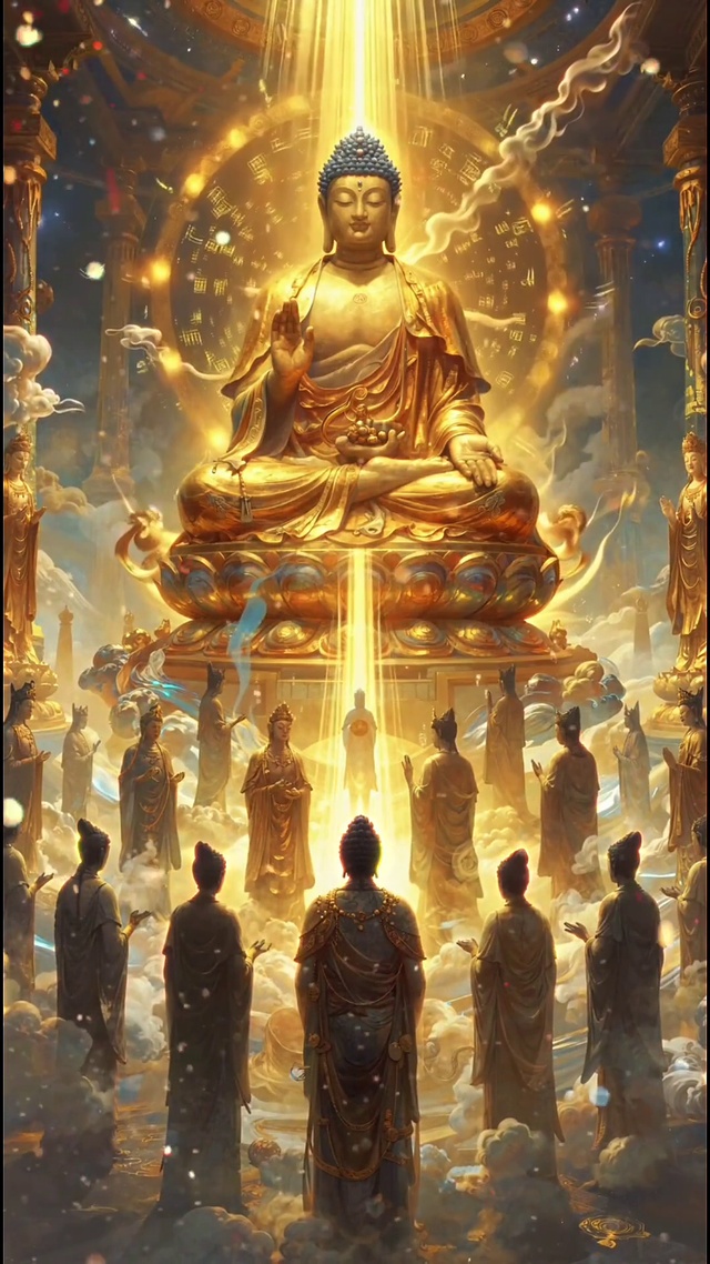 如来金身佛光普照