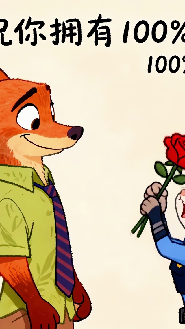 祝你拥有百分百的开心