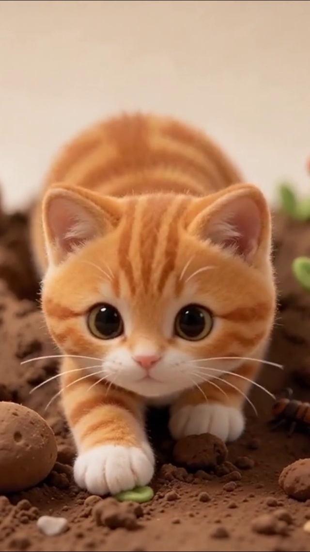 可爱小橘猫
