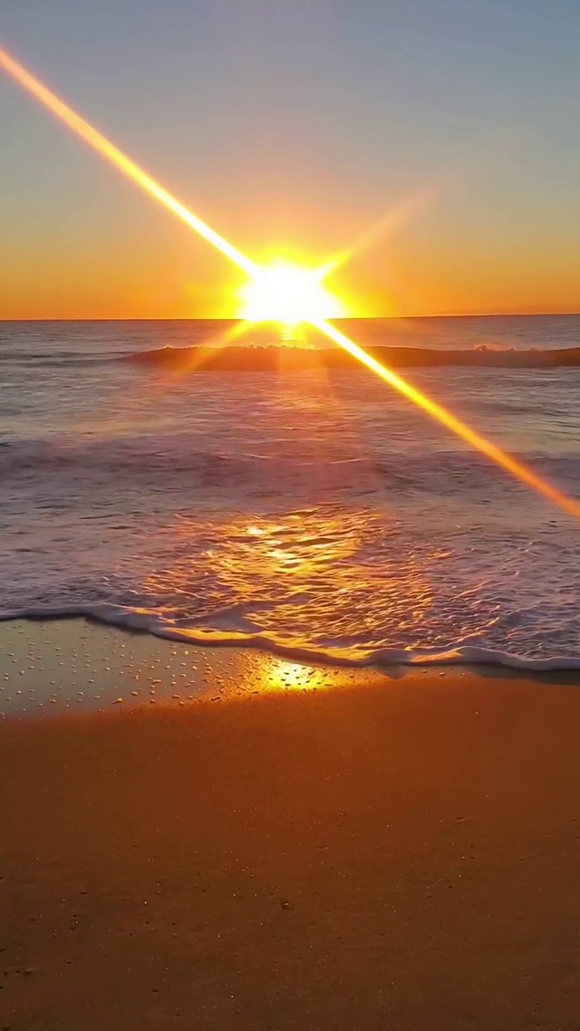 海边夕阳