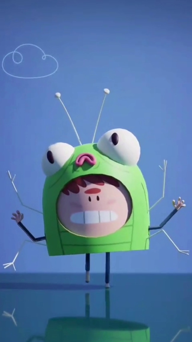 卡通的动漫青蛙王子