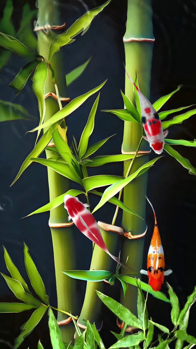 竹报平安，好运锦鲤