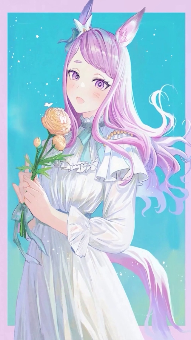 少女和花蝴蝶