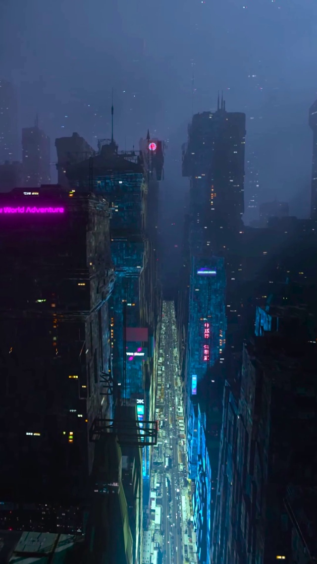 科幻城市夜景